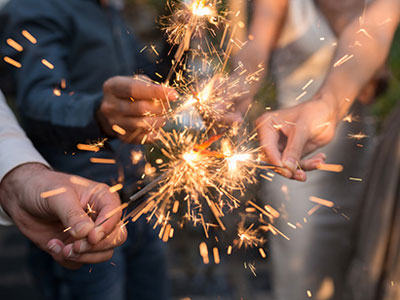 New Year's sparklers
