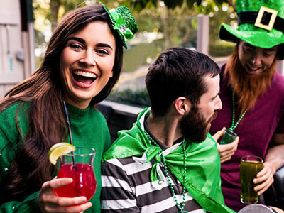 St Patrick's Day celebration with friends.